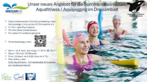 Read more about the article Aquafitness ab dem 4.6.24 im Dreisambad Kirchzarten!