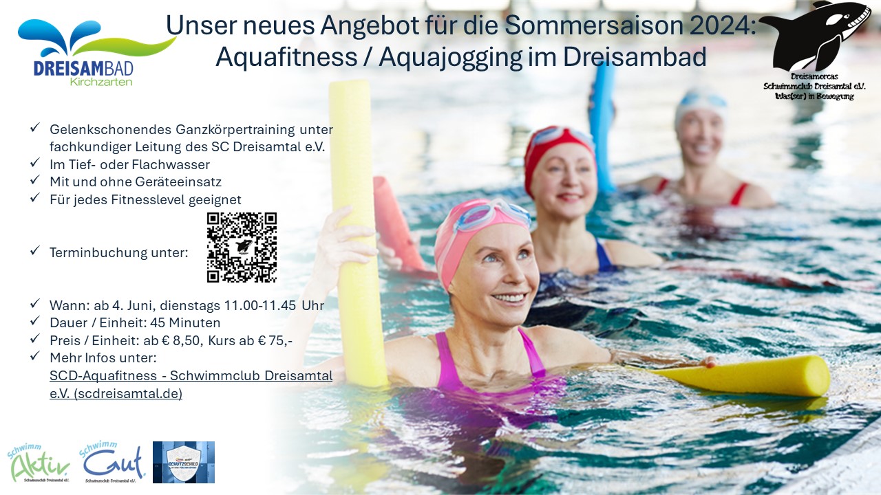 Du betrachtest gerade Aquafitness ab dem 4.6.24 im Dreisambad Kirchzarten!